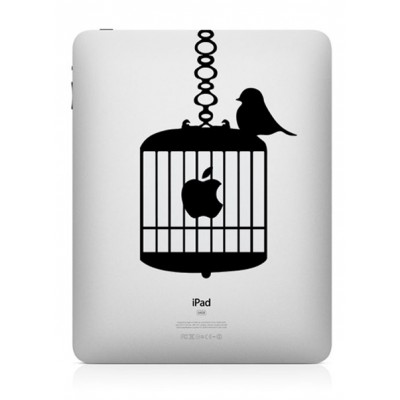 Vogelkäfig iPad Aufkleber iPad Aufkleber